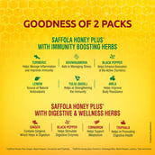 ingredients - Saffola Honey Plus with Immunity & Digestive,  2 Piece(s)/Pack  Natural 