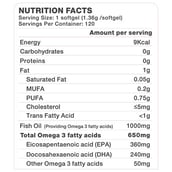 3 - Vitrovea Deep Sea Fish Oil 1000 mg Double Strength,  120 softgels 