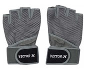 Vector X 1200 Fitness Gloves (Wrist Strap),  Grey  XL 