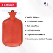 4 - Dr. Odin Premium Quality Hot Water Bag Red,  1 Piece(s)/Pack 