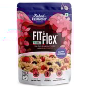 Fit & Flex Granola Oat Rich Breakfast Cereal with Real Fruits,  450 g  Happy Berries 
