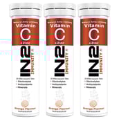 IN2 Vitamin C + Zinc,  20 tablet(s)  Orange Pack of 3 