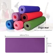 1 - B Fit USA TPE Yoga Mat,  Blue  6 mm 