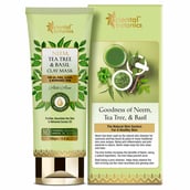 3 - Oriental Botanics Neem Tea Tree & Basil Clay Mask,  100 g  for Oil Free Clear & Nourished Skin 
