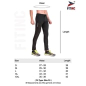 2 - Fitinc Men's Gym & Yoga Wear Stretchable Trackpant with Two Zipper Pockets,  Black  XXL 
