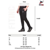 6 - Fitinc Lycra Stretchable Trackpant for Men with Two Side Zipper Pockets,  Grey  XXXL 