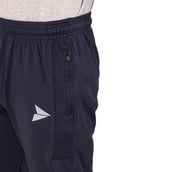 5 - Fitinc Lycra Stretchable Trackpant for Men with Two Side Zipper Pockets,  Navy Blue  Small 