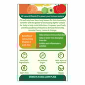 6 - bGREEN Citrus Vitamin C Immunity Powder by MuscleBlaze,  125 g  Orange 