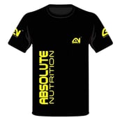 2 - Absolute Nutrition Stretchable Gym & Sports Wear T-Shirt, Black Large