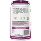 Back - HealthyHey Nutrition Natural Green Tea Extract 500mg, 90 capsules Unflavoured