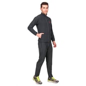 1 - Fitinc Men's Polycotton Regular Fit Track Suit with Two Zipper Pockets,  Black  Small 