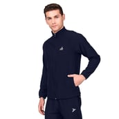 40 - Fitinc Men's Polycotton Regular Fit Track Suit with Two Zipper Pockets,  Navy Blue  Small 