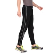 5 - Fitinc Lower for Men with Two Side Zipper Pockets,  Black  Large 