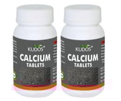 Kudos Ayurveda Calcium Tablets (Pack of 2), Unflavoured 100 tablet(s)