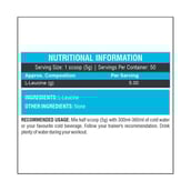 supplement - HealthXP L Leucine,  0.55 lb  Unflavoured 