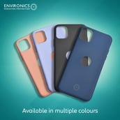 6 - Envirocover Silicon Back Cover for Apple iPhone XI Pro Max,  with Radiation Protection Technology (Pink) 