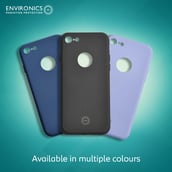 6 - Envirocover Silicon Back Cover for Apple iPhone 7,  with Radiation Protection Technology (Blue) 