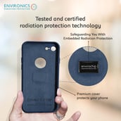 3 - Envirocover Silicon Back Cover for Apple iPhone 7,  with Radiation Protection Technology (Blue) 