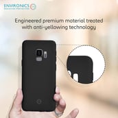 8 - Envirocover Silicon Back Cover for Samsung Galaxy S9,  with Radiation Protection Technology (Black) 