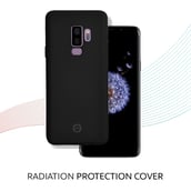 3 - Envirocover Silicon Back Cover for Samsung Galaxy S9 Plus,  with Radiation Protection Technology (Black) 