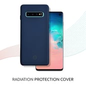 3 - Envirocover Silicon Back Cover for Samsung Galaxy S10,  with Radiation Protection Technology (Blue) 
