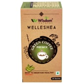4 - Wisdom Natural Welleshea Green Coffee Premix,  25 sachets/pack  Unflavoured 