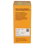 back - Wisdom Natural Welleshea Turmeric & Pepper Green Tea,  25 Tea Bag(s)  Natural 