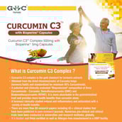 1 - GHC Curcumin C3 Complex 500mg with Bioperine 5mg,  60 capsules 