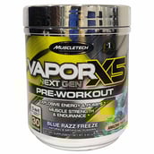 1 - MuscleTech Vapor X5, 0.58 lb Blue Raspberry Fusion