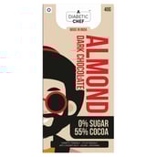 1 - A Diabetic Chef Dark Chocolate,  1 bar(s)  Almond 