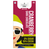 1 - A Diabetic Chef Dark Chocolate,  1 bar(s)  Cranberry 