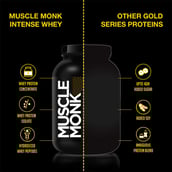 4 - Muscle Monk Highly Advanced Intense Whey Protein,  2.2 lb  Creamy Vanilla 