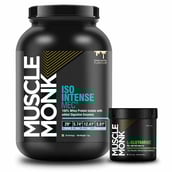 1 - Muscle Monk Combo of ISO Intense MEC with L Glutamine 100g Unflavoured,  2.2 lb  Creamy Vanilla 