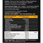 nutrition - Alvizia Flaxseed Oil Capsules 1400mg Omega 3 6 9, 120 softgels