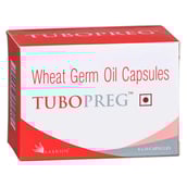 1 - HealthAid Tubopreg Wheat Germ Oil (340 mg), 10 capsules