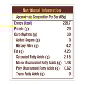 5 - MuscleBlaze Protein Bar (20g Protein) OP,  6 Piece(s)/Pack  Choco Cranberry 