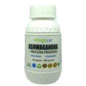 1 - VirogaLife Ashwagandha + Mucuna Pruriens 500 mg,  90 capsules 