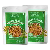 1 - The Green Snack Co. Roasted Namkeen - Pack of 2,  Nimbu Pudhina  200 g 