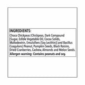 ingredients - The Green Snack Co. Nuts And Seeds Probiotic Mix - Pack of 4,  Probiotic Choco Chickpeas  70 g 