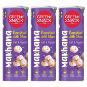 1 - The Green Snack Co. Makhana - Pack of 3, Salt & Pepper 65 g