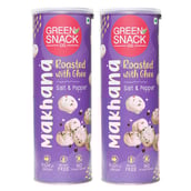 1 - The Green Snack Co. Makhana - Pack of 2,  Salt & Pepper  65 g 