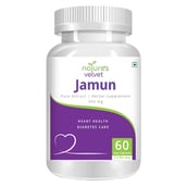 Natures Velvet Jamun Pure Extract (500 mg), 60 capsules