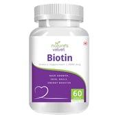 Natures Velvet Biotin (5000 mcg),  60 softgels  Unflavoured 
