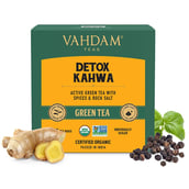 1 - VAHDAM Detox Kahwa Green Tea,  15 Piece(s)/Pack  Natural 