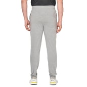 3 - Fitinc Side Striped Cotton Trackpant with Both Side Zipper Pockets, Grey XL