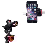 2 - Strauss Cycle Mobile Phone Holder with Mount Bracket,  Black 