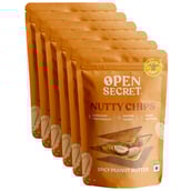 1 - Open Secret Nutty Chips, Spicy Peanut Butter Pack of 6 30 g