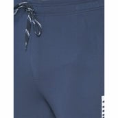 3 - Fitinc Dobby Solid Track Pants,  Navy Blue  Small 
