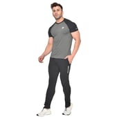 3 - Fitinc Dobby Solid Track Pants,  Black  Large 