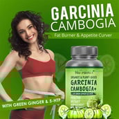 1 - Nutrainix Garcinia Cambogia+ with Green Ginger & 5 HTP, 90 capsules